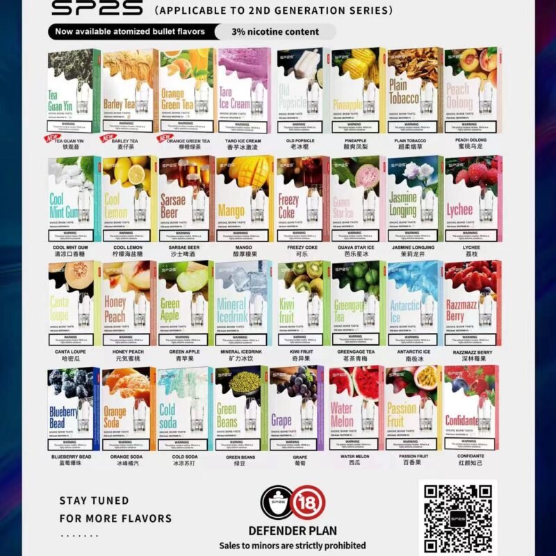 【拋棄式】SP2S 一代 煙彈(一盒3入) 3% 通用 悅克/RELX一代 主機
